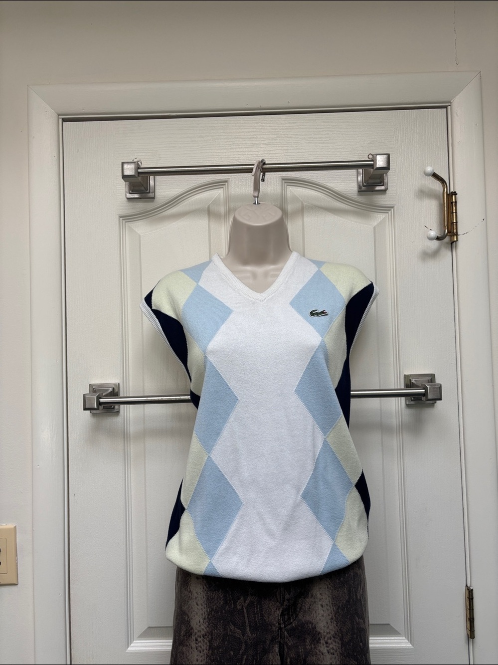 vintage Lacoste V-neck sweater vest